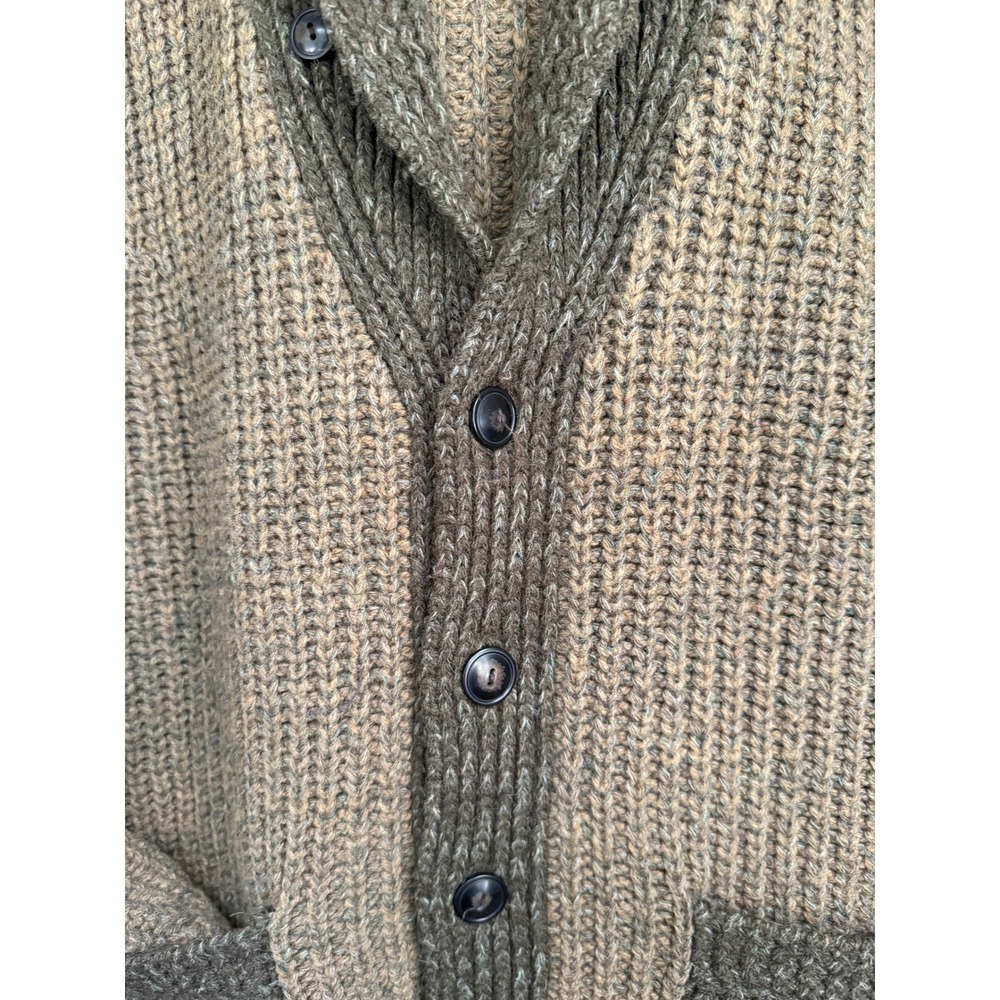 Denim Supply Ralph Lauren Mens Shawl Collar Shetland Wool Cardigan Sweater Small - Picture 8 of 16